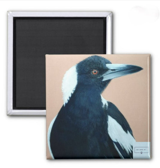 Animal Magnets- The Magpie - Printed Australian Animals